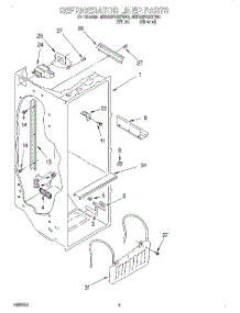 02 - Refrigerator Liner parts for Whirlpool Refrigerator 8ED25PQXFN01 from AppliancePartsPros.com