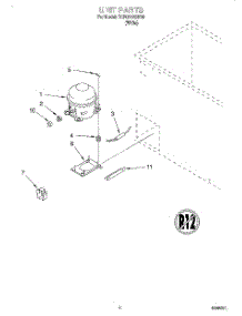 03 - Section parts for Whirlpool Freezer TCF0510GW00 from AppliancePartsPros.com