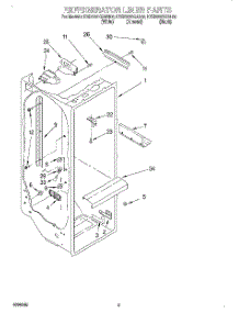 02 - Refrigerator Liner parts for Kitchenaid Refrigerator KSRS22KGWH00 from AppliancePartsPros.com