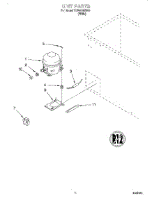03 - Section parts for Whirlpool Freezer TCF0510EW03 from AppliancePartsPros.com