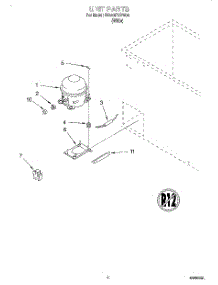 03 - Section parts for Whirlpool Freezer EH050FXGW00 from AppliancePartsPros.com