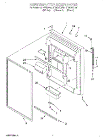 04 - Refrigerator Door parts for Whirlpool Refrigerator GT19DKXGW01 from AppliancePartsPros.com