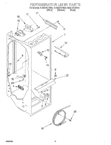 02 - Refrigerator Liner parts for Whirlpool Refrigerator GD22DFXFW00 from AppliancePartsPros.com