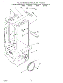 02 - Refrigerator Liner parts for Kitchenaid Refrigerator KSRS27FGBT00 from AppliancePartsPros.com