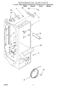 02 - Refrigerator Liner parts for Kitchenaid Refrigerator KSRS22FGAL00 from AppliancePartsPros.com