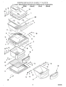 03 - Refrigerator Shelf parts for Kitchenaid Refrigerator KSRS22FGBT00 from AppliancePartsPros.com