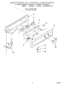04 - Escutcheon And Control parts for Kitchenaid Ice Machine KUIS185FAL1 from AppliancePartsPros.com
