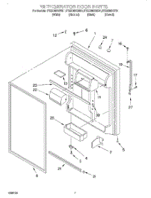 04 - Refrigerator Door parts for Whirlpool Refrigerator GT22DMXGW01 from AppliancePartsPros.com
