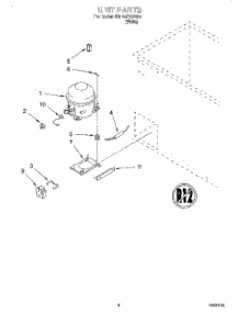 03 - Section parts for Whirlpool Freezer EH150FXGW02 from AppliancePartsPros.com