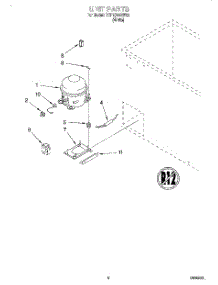 03 - Section parts for Whirlpool Freezer TCF1510GW02 from AppliancePartsPros.com