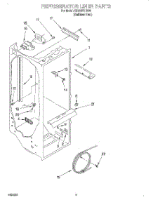 02 - Refrigerator Liner parts for Whirlpool Refrigerator GD22SFXHS00 from AppliancePartsPros.com