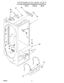 02 - Refrigerator Liner parts for Whirlpool Refrigerator ED25CQXFB02 from AppliancePartsPros.com