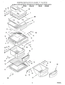 03 - Refrigerator Shelf parts for Kitchenaid Refrigerator KSRS22FGWH01 from AppliancePartsPros.com
