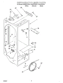 02 - Refrigerator Liner parts for Whirlpool Refrigerator ED25RFXFW01 from AppliancePartsPros.com