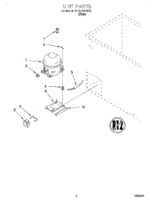 03 - Section parts for Whirlpool Freezer TCF1010GW05 from AppliancePartsPros.com