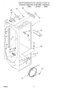 02 - Refrigerator Liner parts for Whirlpool Refrigerator GD25DFXFW01 from AppliancePartsPros.com