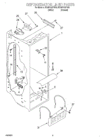 02 - Refrigerator Liner parts for Whirlpool Refrigerator ED25PQXFN02 from AppliancePartsPros.com