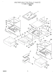 03 - Refrigerator Shelf parts for Kitchenaid Refrigerator KSFS20QEWH2 from AppliancePartsPros.com