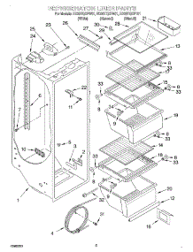 02 - Refrigerator Liner parts for Whirlpool Refrigerator ED20TQXFT01 from AppliancePartsPros.com
