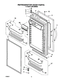 08 - Refrigerator Door parts for Kitchenaid Refrigerator KBRC36MHS00 from AppliancePartsPros.com