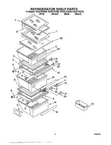 03 - Refrigerator Shelf parts for Whirlpool Refrigerator ED25LFXGW00 from AppliancePartsPros.com