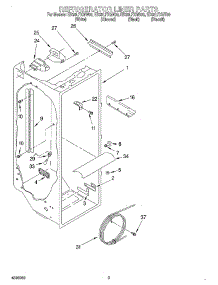 02 - Refrigerator Liner parts for Whirlpool Refrigerator ED25LFXGB00 from AppliancePartsPros.com