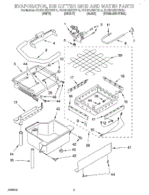 02 - Evaporator, Ice Cutter Grid And Water parts for Kitchenaid Ice Machine KUIS155HBT0 from AppliancePartsPros.com