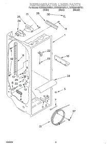 02 - Refrigerator Liner parts for Kitchenaid Refrigerator KSRS22QGBL01 from AppliancePartsPros.com