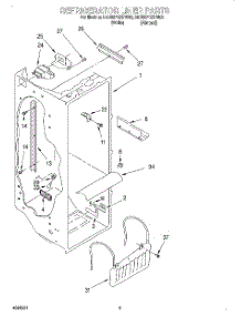 02 - Refrigerator Liner parts for Whirlpool Refrigerator 8ED25PQXFW02 from AppliancePartsPros.com