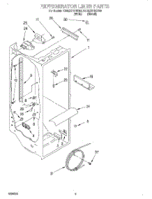 02 - Refrigerator Liner parts for Kitchenaid Refrigerator KSRE27FHBT00 from AppliancePartsPros.com