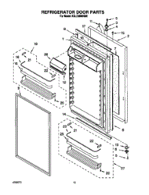 08 - Refrigerator Door parts for Kitchenaid Refrigerator KBLC36MHS00 from AppliancePartsPros.com