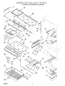 06 - Refrigerator Shelf parts for Kitchenaid Refrigerator KBLS36MHX00 from AppliancePartsPros.com
