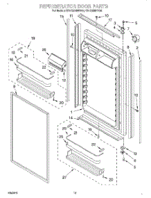 08 - Refrigerator Door parts for Kitchenaid Refrigerator KBLS36MHX00 from AppliancePartsPros.com