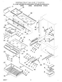06 - Refrigerator Shelf parts for Kitchenaid Refrigerator KBRP36MHS00 from AppliancePartsPros.com