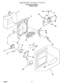 07 - Dispenser Front parts for Whirlpool Refrigerator 3XART705G00 from AppliancePartsPros.com
