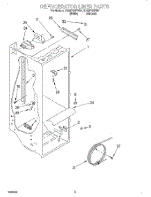 02 - Refrigerator Liner parts for Whirlpool Refrigerator ED22PQXFW01 from AppliancePartsPros.com