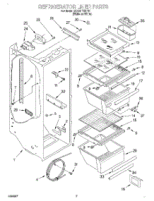 02 - Refrigerator Liner parts for Whirlpool Refrigerator 3XART720F01 from AppliancePartsPros.com