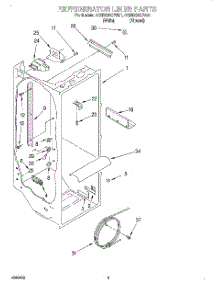 02 - Refrigerator Liner parts for Whirlpool Refrigerator 4KSRS25QFW01 from AppliancePartsPros.com