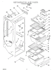 02 - Refrigerator Liner parts for Whirlpool Refrigerator 3XART700F01 from AppliancePartsPros.com