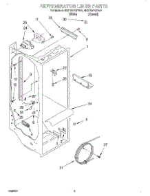 02 - Refrigerator Liner parts for Whirlpool Refrigerator 4KSRS27QFA01 from AppliancePartsPros.com
