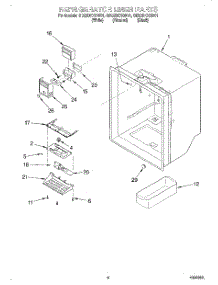 04 - Refrigerator Liner parts for Whirlpool Refrigerator GB22DKXGW01 from AppliancePartsPros.com