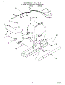 11 - Control parts for Whirlpool Refrigerator 4YED27DQFN01 from AppliancePartsPros.com