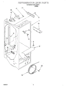 02 - Refrigerator Liner parts for Whirlpool Refrigerator 3XART722F01 from AppliancePartsPros.com