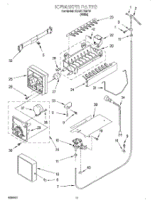 11 - Ice Maker parts for Whirlpool Refrigerator 3XART722F01 from AppliancePartsPros.com