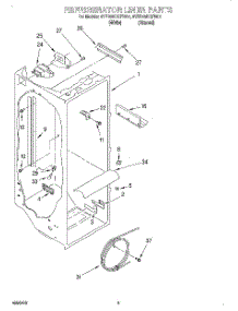 02 - Refrigerator Liner parts for Whirlpool Refrigerator 4YED25DQFN01 from AppliancePartsPros.com
