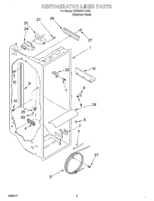 02 - Refrigerator Liner parts for Whirlpool Refrigerator GD25SFXHS02 from AppliancePartsPros.com