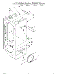 02 - Refrigerator Liner parts for Whirlpool Refrigerator GD27DFXFN02 from AppliancePartsPros.com
