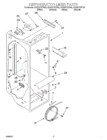 02 - Refrigerator Liner parts for Whirlpool Refrigerator GD25DFXFW02 from AppliancePartsPros.com