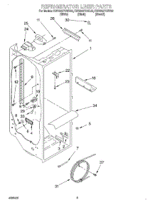 02 - Refrigerator Liner parts for Kitchenaid Refrigerator KSRS22FGBT02 from AppliancePartsPros.com