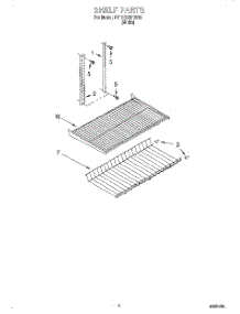 03 - Shelf parts for Roper Refrigerator RT18ECRHW00 from AppliancePartsPros.com